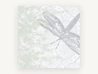 Dragonfly on Lace, dragonfly lace pattern illustration, animal canvas wall art print, front view