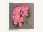 Rose Pink Hydrangea, pink hydrangea bloom botanical photograph, floral canvas wall art print ready to hang