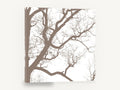 Winter Branch Silhouette, bare tree branches silhouette, landscape canvas wall art print ready to hang
