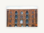 Brooklyn Brick Warehouse, brooklyn brick warehouse facade photograph, city canvas wall art print, front view