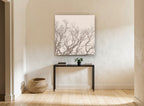 Bare Branch Canopy landscape canvas print on the wall of a hallway