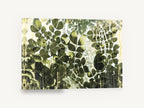 Green Leaflets in Light, green leaflet branches botanical photograph, floral canvas wall art print ready to hang