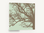 Bare Branch Silhouette, bare tree branches silhouette, landscape canvas wall art print ready to hang