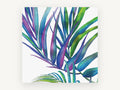 Prismatic Palm Fronds, floral canvas wall art print, front view