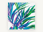 Jewel Palm Fronds, floral canvas wall art print, front view