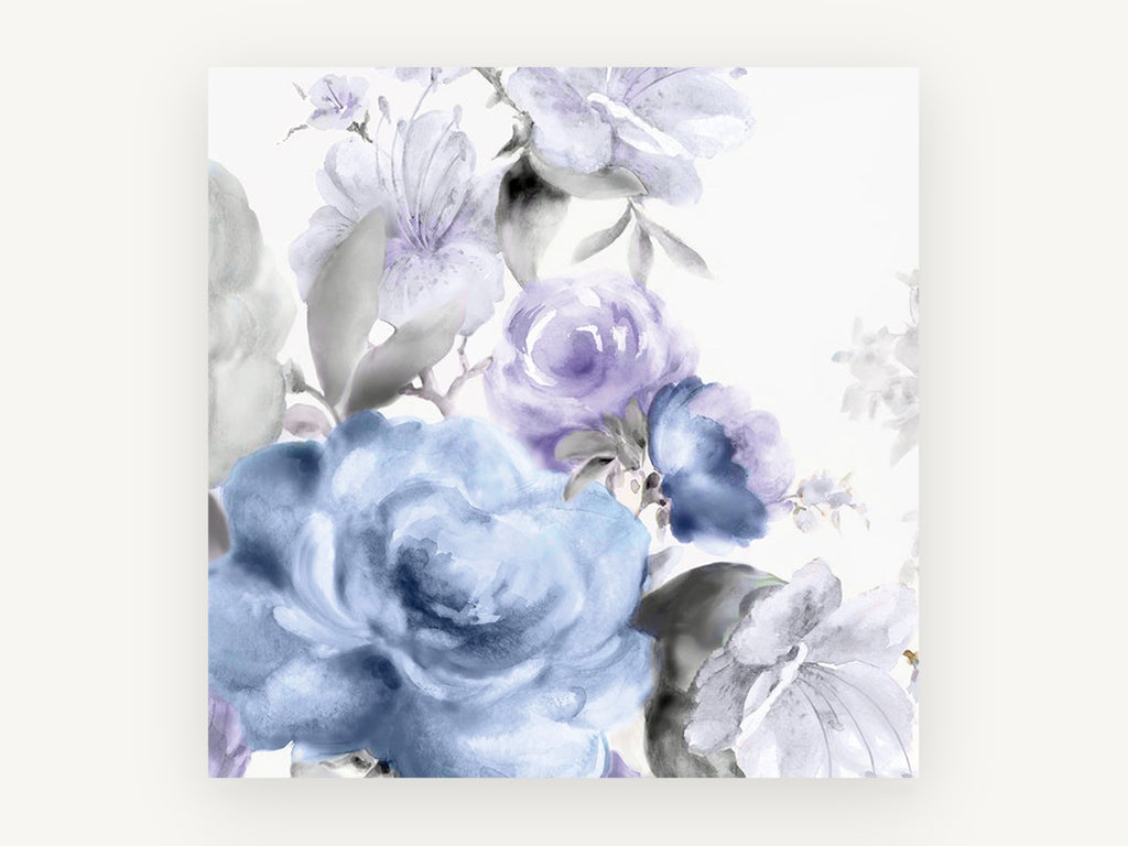 Lilac Mist Bouquet, floral canvas wall art print, front view