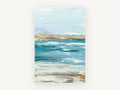 Gilded Shoreline Shallows, coastal canvas wall art print, front view