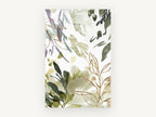 Gilded Leaf Washes, floral canvas wall art print, front view