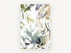 Gilded Leaf Wash, floral canvas wall art print, front view