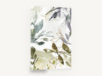 Sage Grove Whisper, abstract watercolour leaves green gold, floral canvas wall art print ready to hang