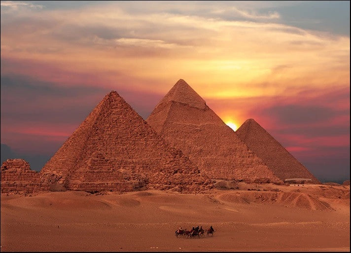 Egypt Giza Pyramids Wall Art Print