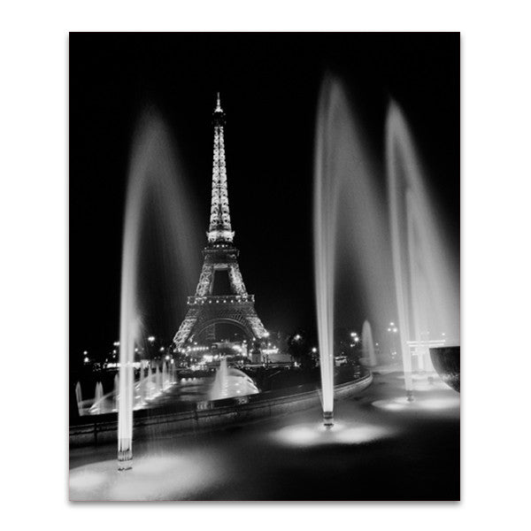 Eiffel Tower Fountains Wall Art Print