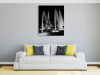 Eiffel Tower Fountains Wall Art Print on the wall