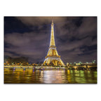 Eiffel Tower Night Lights Wall Print