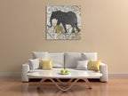 Elephants Exotiques Wall Art Print on the wall