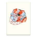 Embroidered Prism Collage VI Wall Print