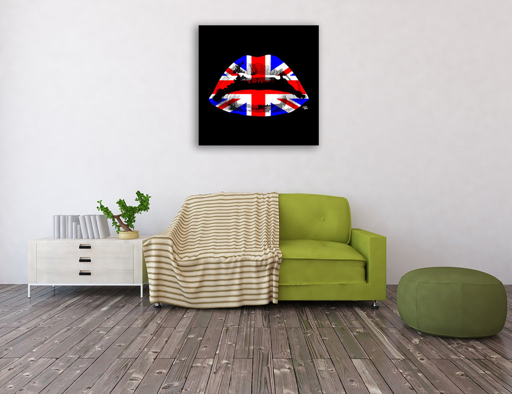 England Kiss Wall Art Print on the wall