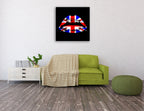 England Kiss Wall Art Print on the wall