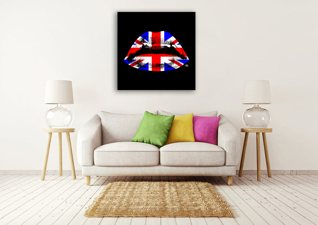 England Kiss Wall Art Print on the wall