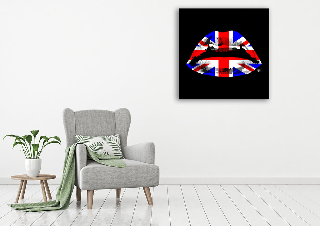 England Kiss Wall Art Print on the wall