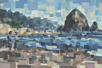 Evening in Cannon Beach Wall Art Print