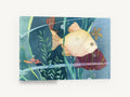 Cream Fish Among Reeds, cream fish aquarium watercolour, coastal canvas wall art print ready to hang