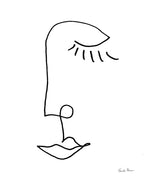 Faces II Line Wall Art Print