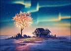 Fantasy Tree Lights Wall Art Print