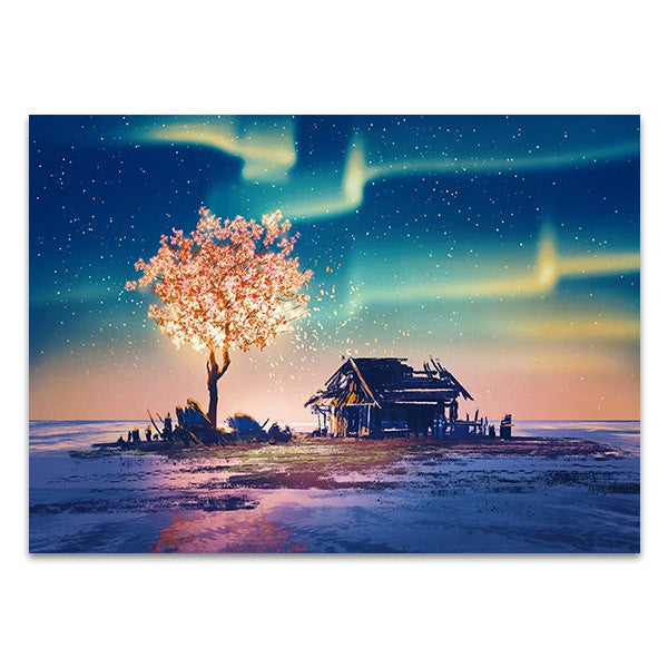 Fantasy Tree Lights Wall Art Print