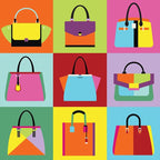 Fashion Handbag Wall Art Print