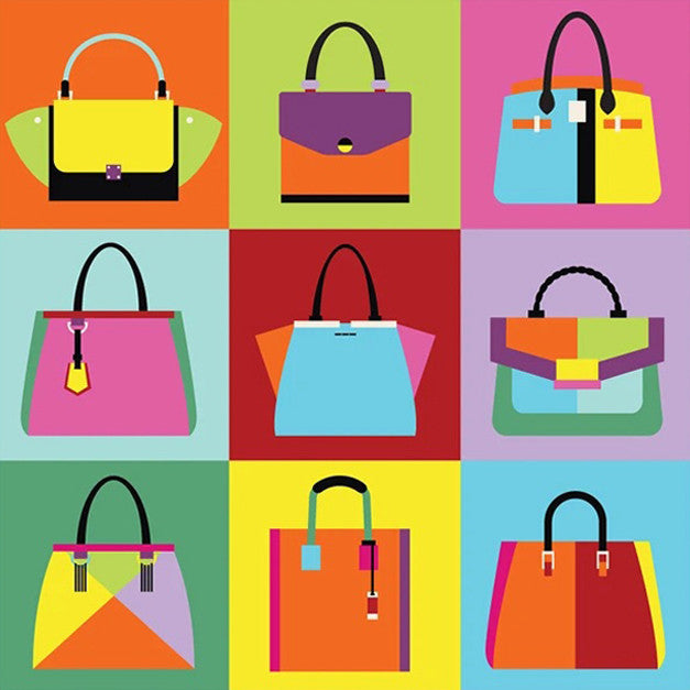 Fashion Handbag Wall Art Print