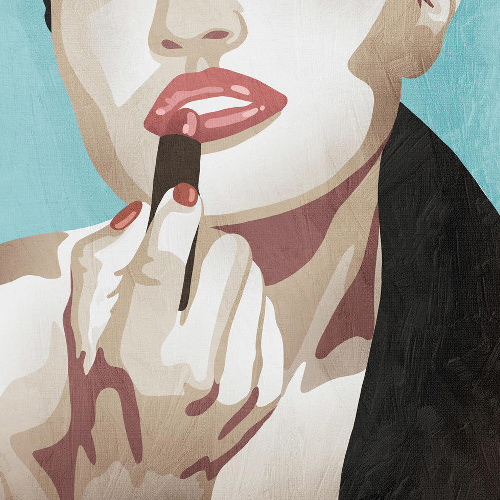 Fashionable Kiss III Wall Art Print