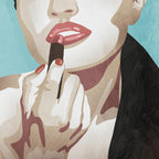 Fashionable Kiss III Wall Art Print