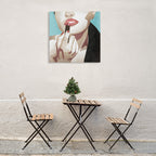 Fashionable Kiss III Wall Art Print on the wall