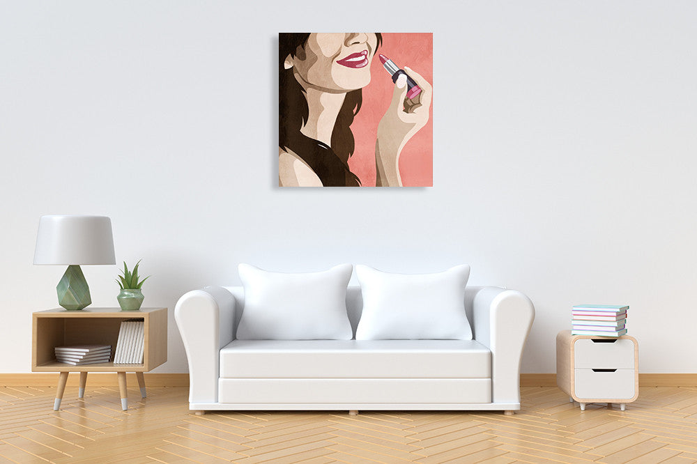 Fashionable Kiss II Wall Art Print on the wall