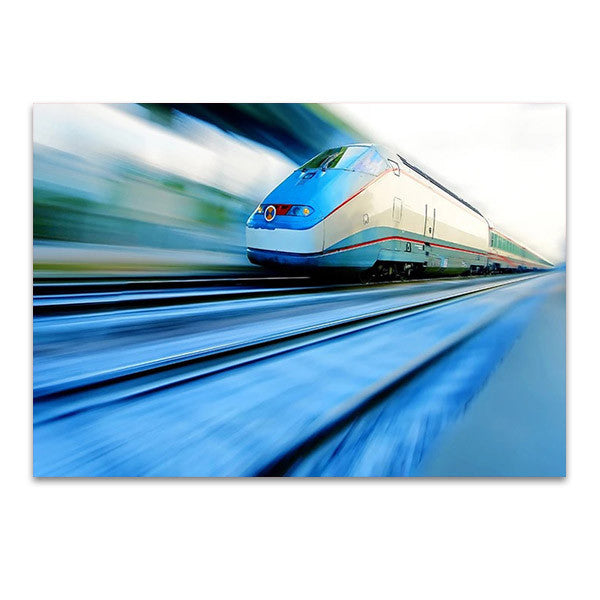 Fast Moving Train II Wall Print