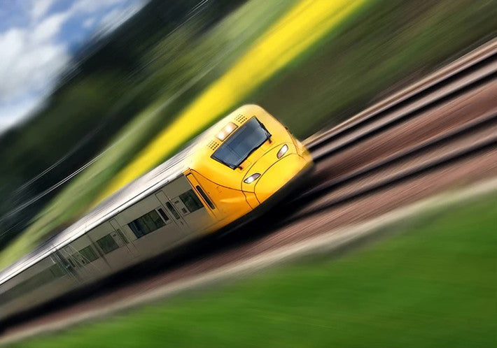 Fast Moving Train I Wall Print