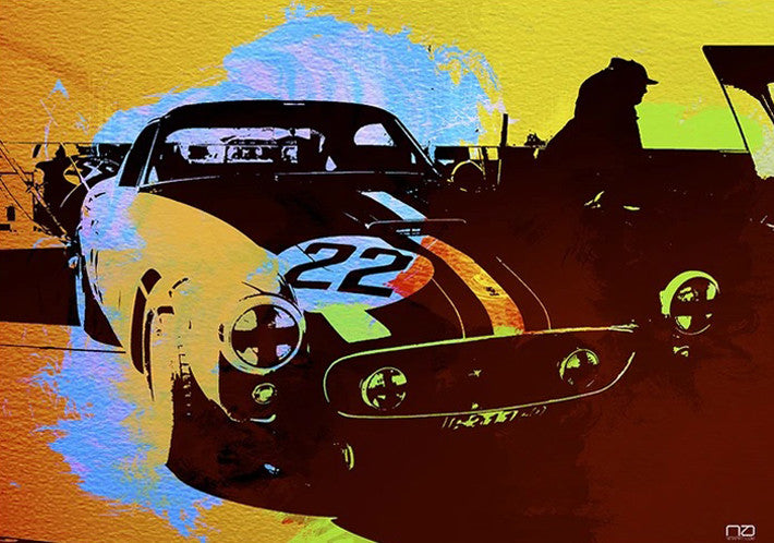 Ferrari Race Car Wall Art Print