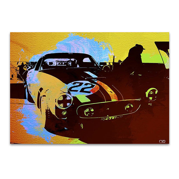 Ferrari Race Car Wall Art Print