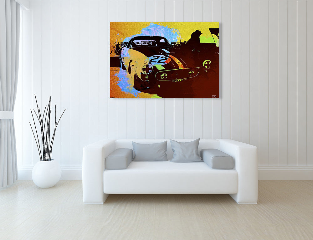 Ferrari Race Car Wall Art Print on the wall