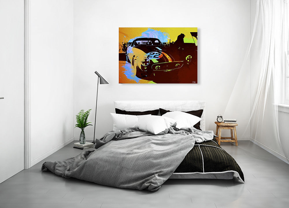 Ferrari Race Car Wall Art Print on the wall