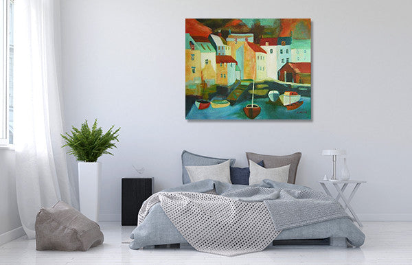Five Boats on the wall