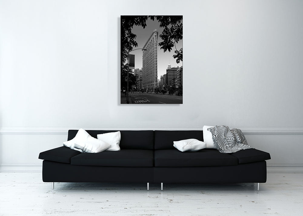 Flatiron Building New York City Wall Art Print on the wall