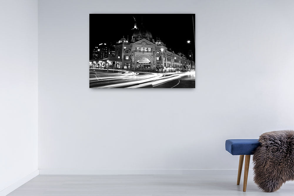 Flinders Street Station Wall Art Print on the wall