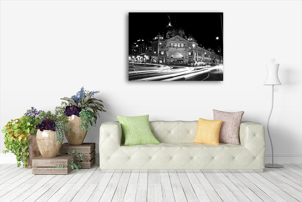 Flinders Street Station Wall Art Print on the wall