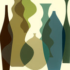 Floating Vases III Wall Art Print