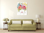 Floral Figures III Wall Art Print on the wall
