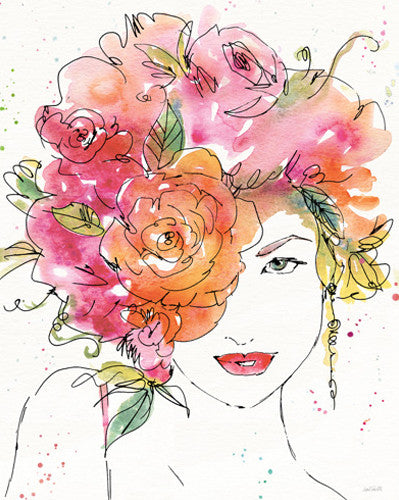 Floral Figures IV Wall Art Print
