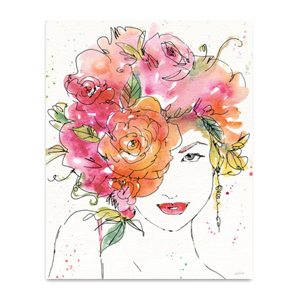 Floral Figures IV Wall Art Print