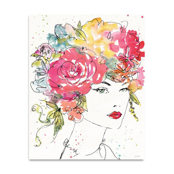 Floral Figures I Wall Art Print